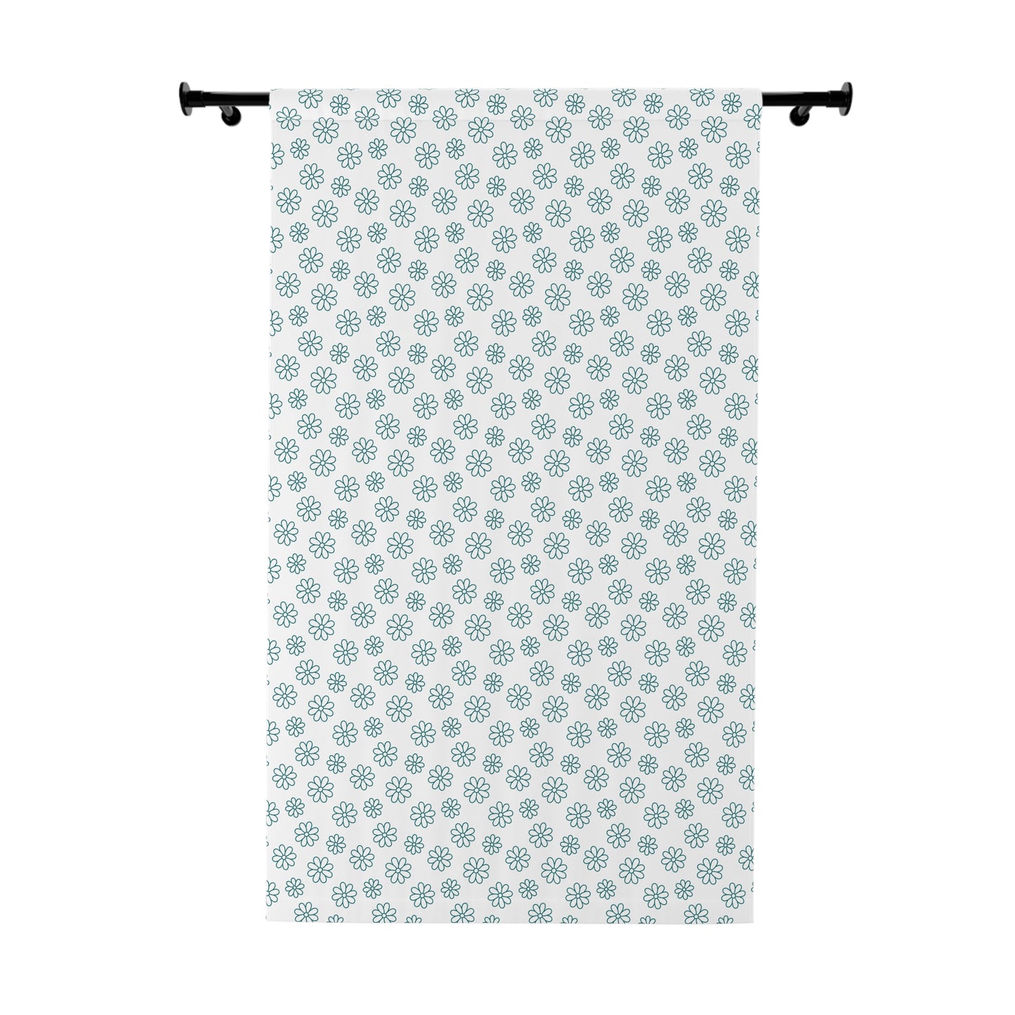 Elegant Light Blue Design Window Curtains