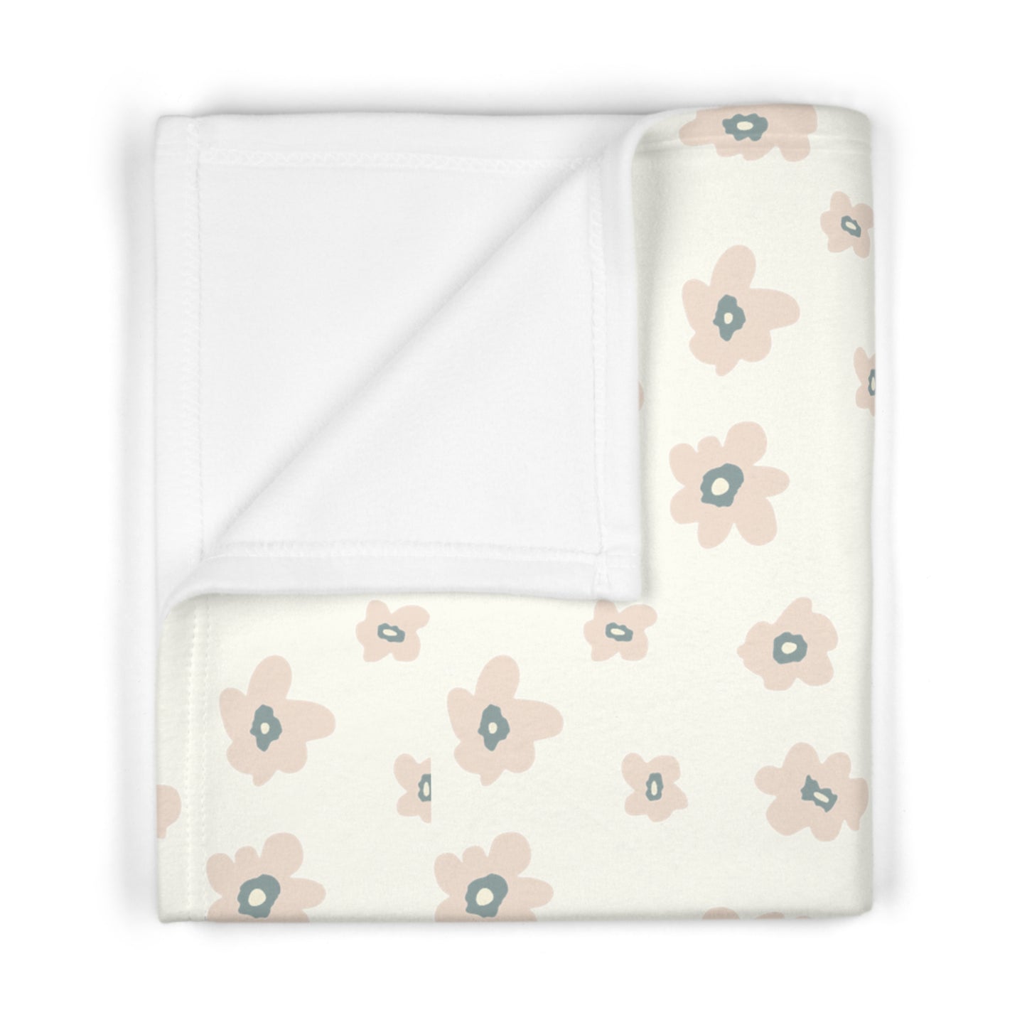 Charming Floral Soft Fleece Baby Blanket