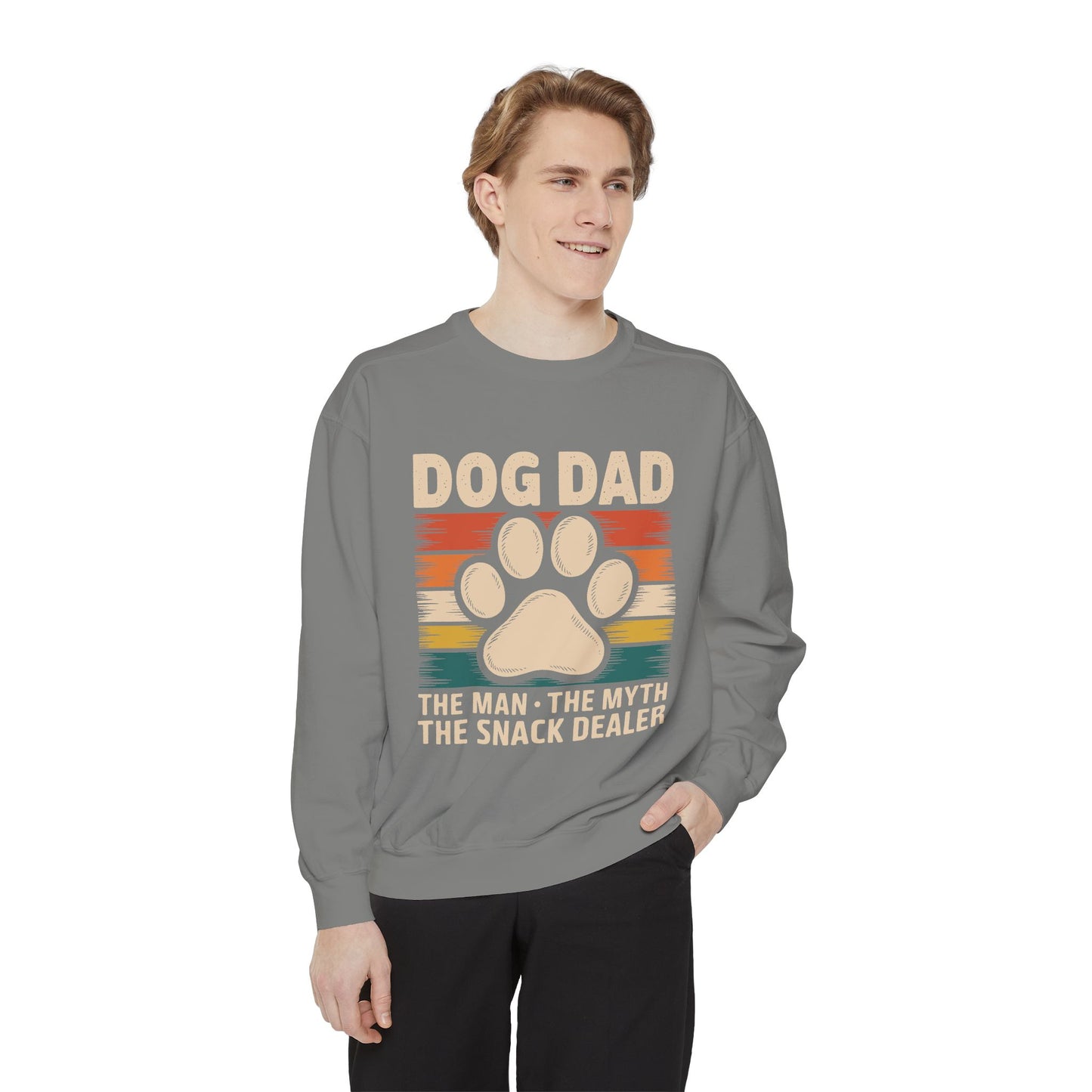 Funny Dog Dad Sweatshirt - The Man, The Myth, The Snack Dealer