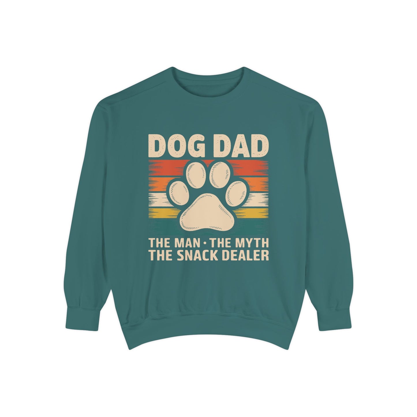 Funny Dog Dad Sweatshirt - The Man, The Myth, The Snack Dealer