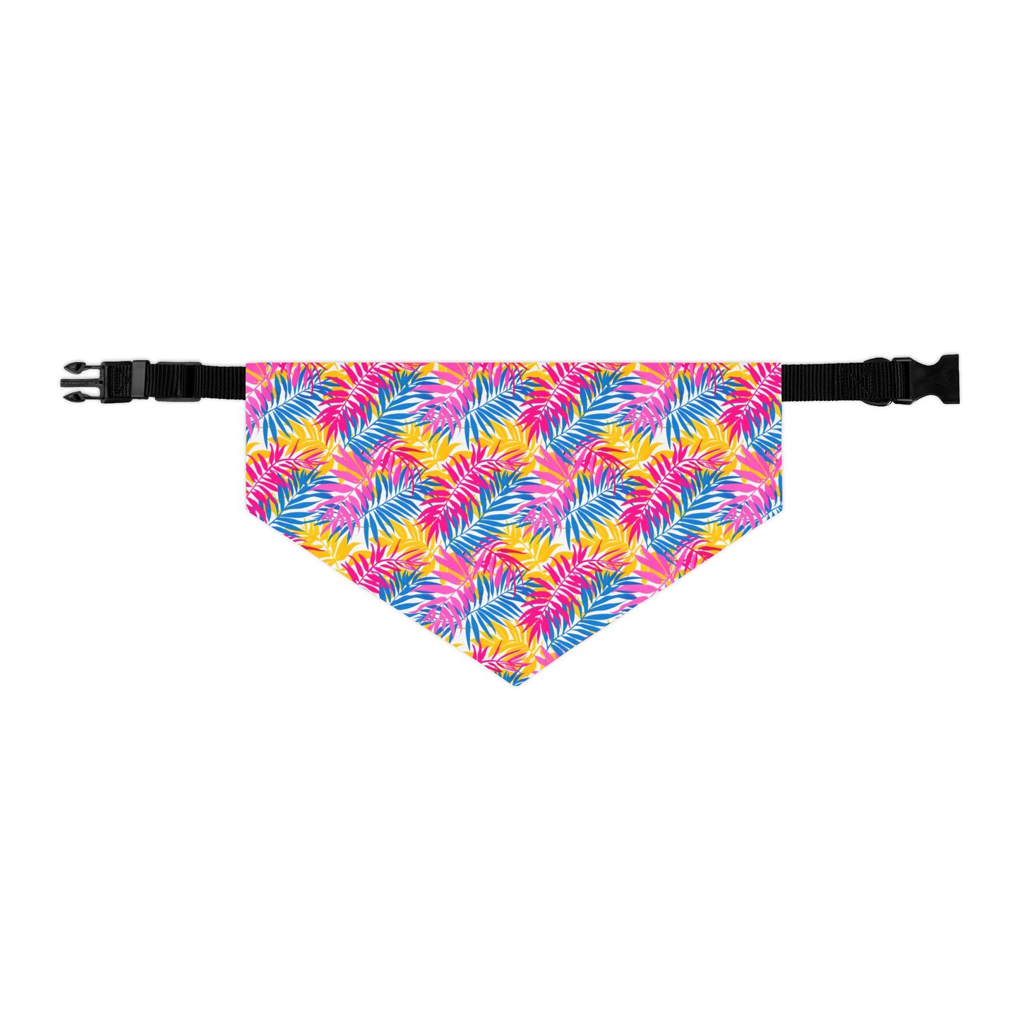 Colorful Leaf Print for Summer Bandana Collar