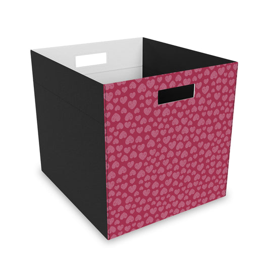 Heart Pattern Felt Storage Box