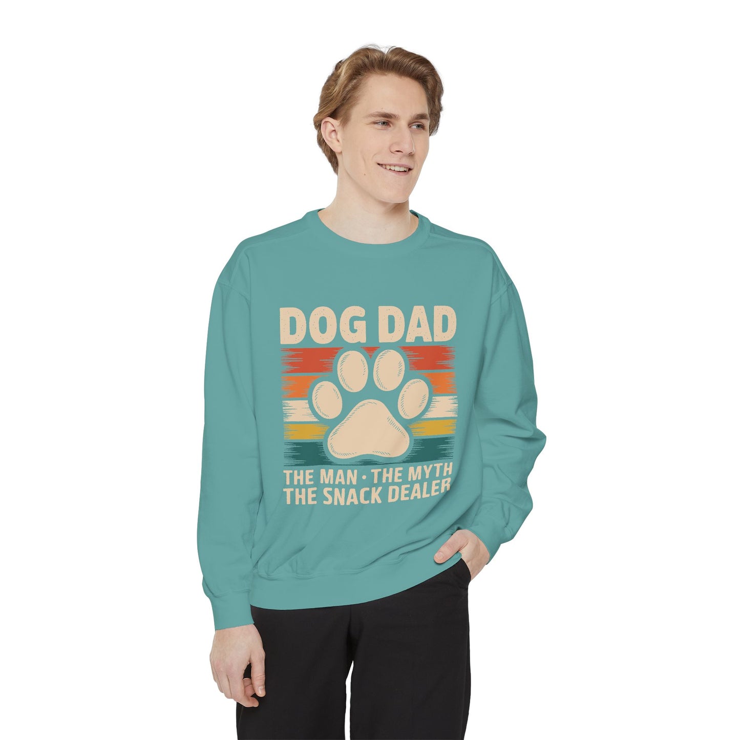 Funny Dog Dad Sweatshirt - The Man, The Myth, The Snack Dealer