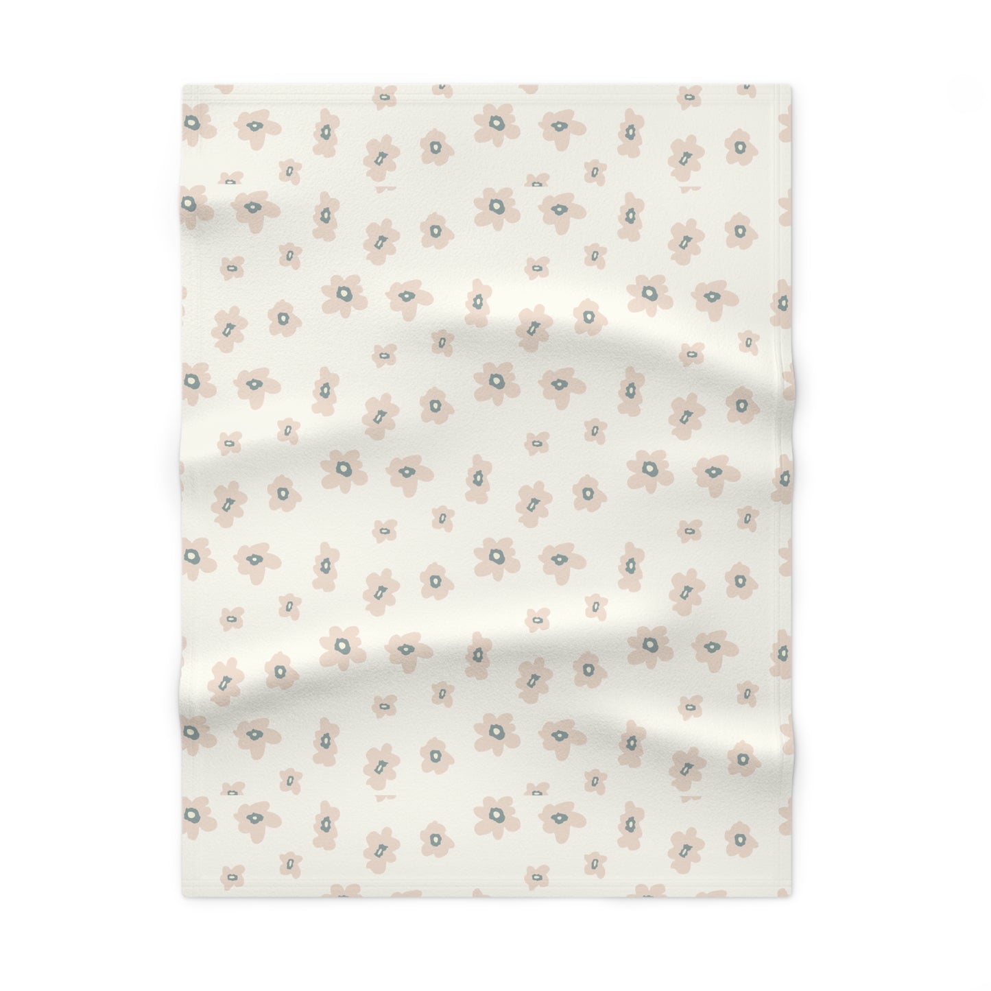 Charming Floral Soft Fleece Baby Blanket
