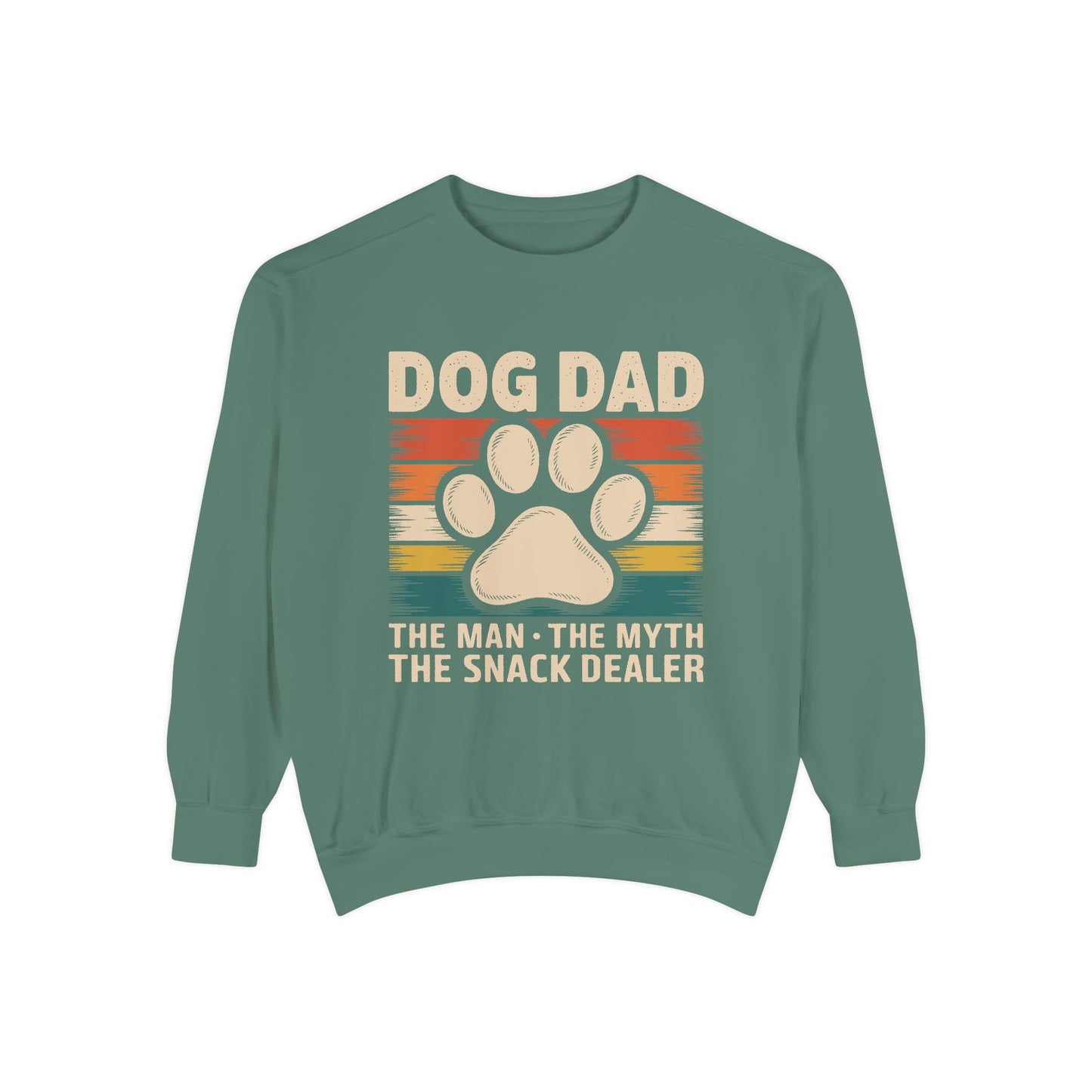 Funny Dog Dad Sweatshirt - The Man, The Myth, The Snack Dealer