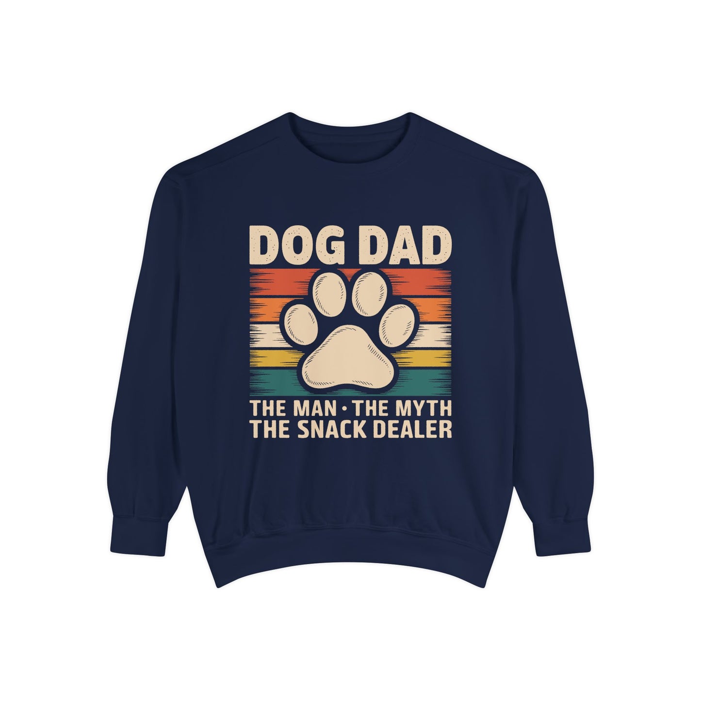 Funny Dog Dad Sweatshirt - The Man, The Myth, The Snack Dealer