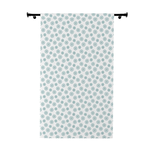 Elegant Light Blue Design Window Curtains