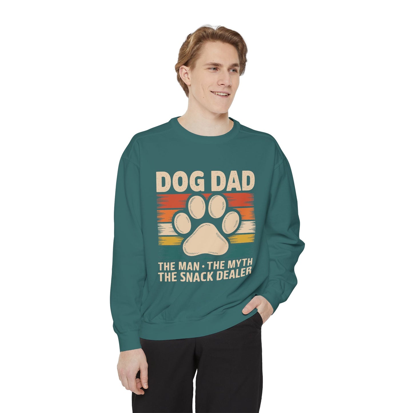 Funny Dog Dad Sweatshirt - The Man, The Myth, The Snack Dealer