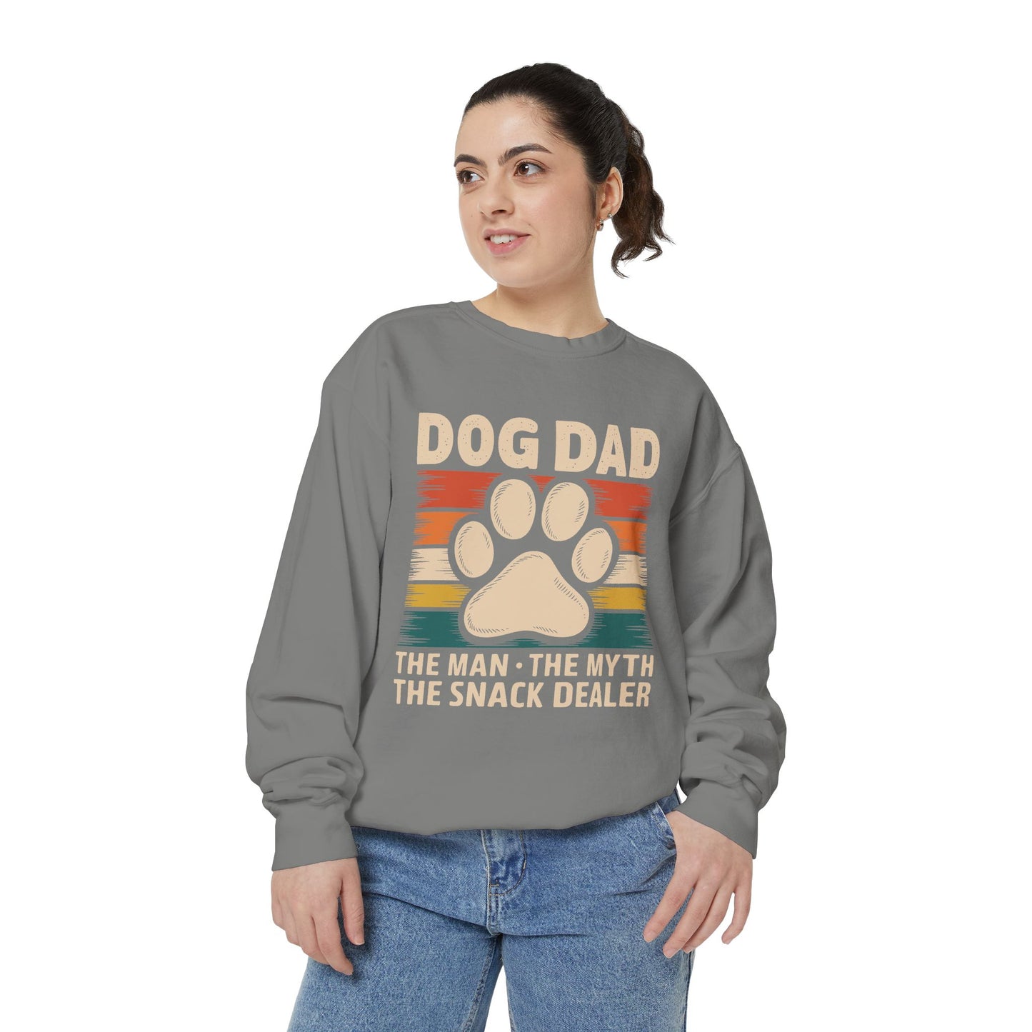 Funny Dog Dad Sweatshirt - The Man, The Myth, The Snack Dealer