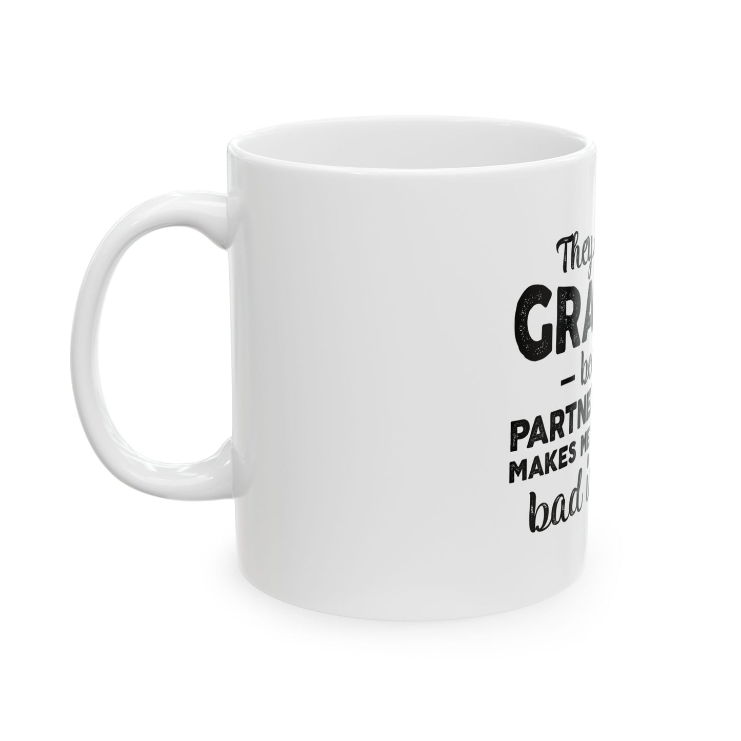 Funny Grandpa Ceramic Mug - Partner in Crime Design