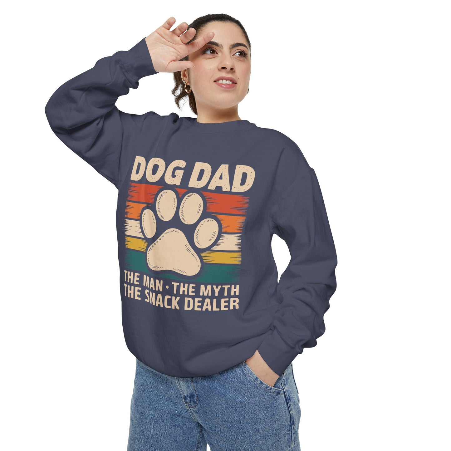 Funny Dog Dad Sweatshirt - The Man, The Myth, The Snack Dealer