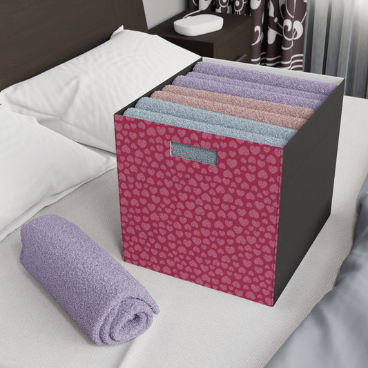 Heart Pattern Felt Storage Box