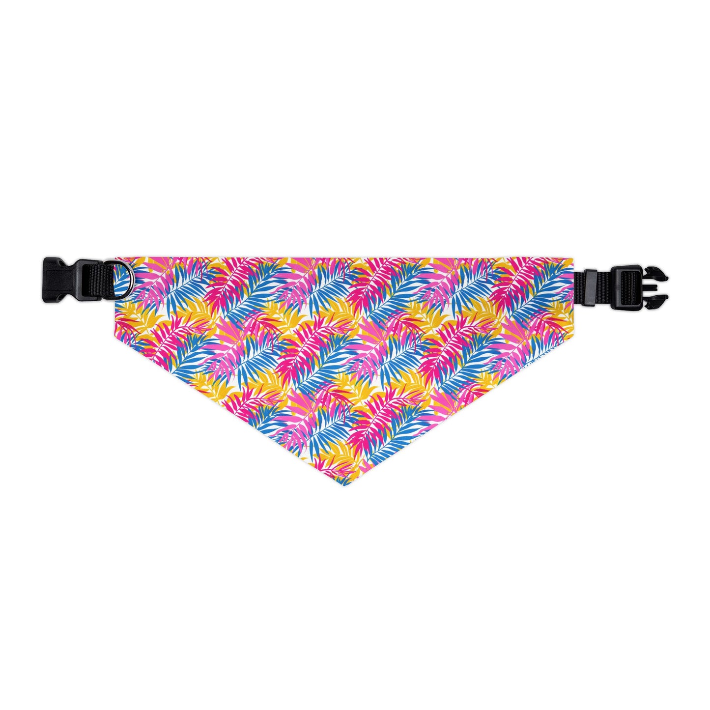 Colorful Leaf Print for Summer Bandana Collar