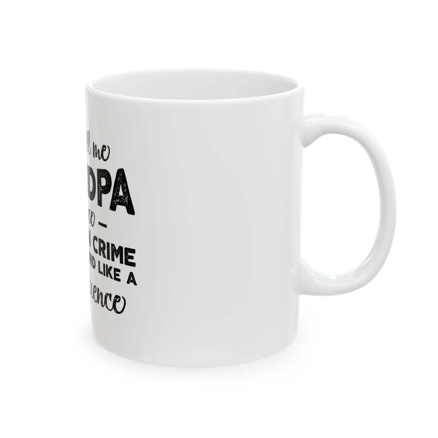 Funny Grandpa Ceramic Mug - Partner in Crime Design