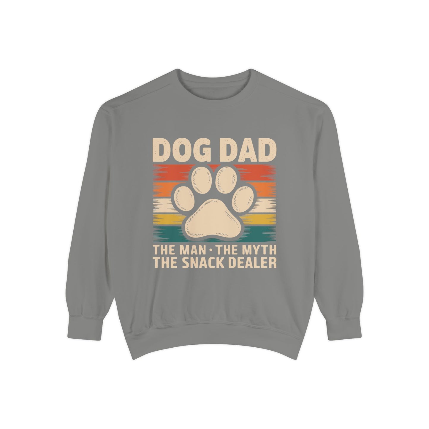 Funny Dog Dad Sweatshirt - The Man, The Myth, The Snack Dealer