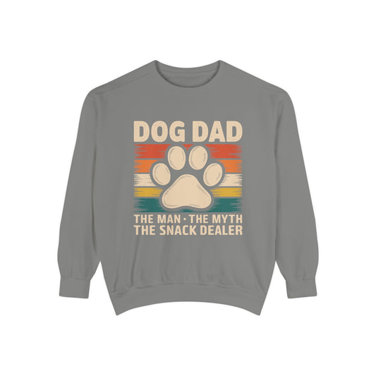 Funny Dog Dad Sweatshirt - The Man, The Myth, The Snack Dealer