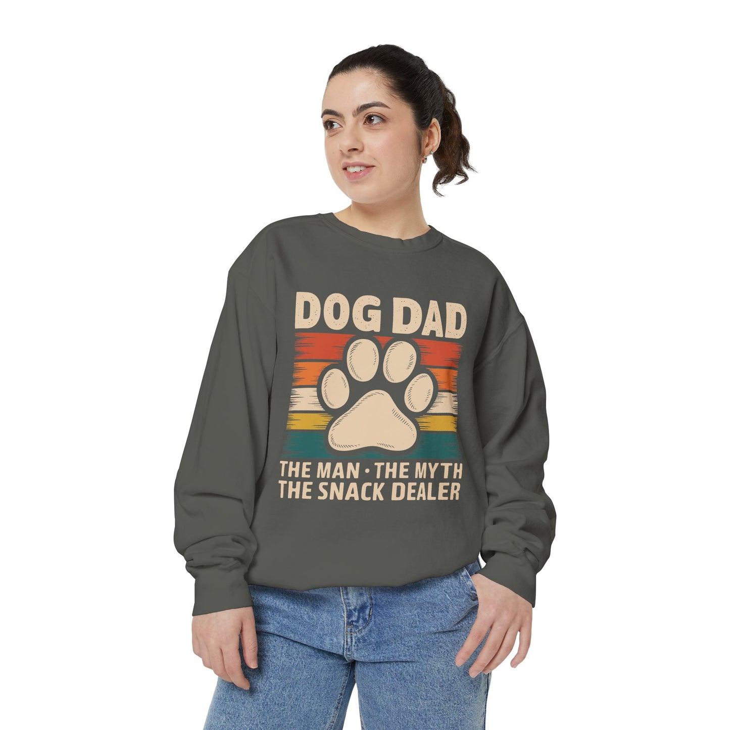 Funny Dog Dad Sweatshirt - The Man, The Myth, The Snack Dealer