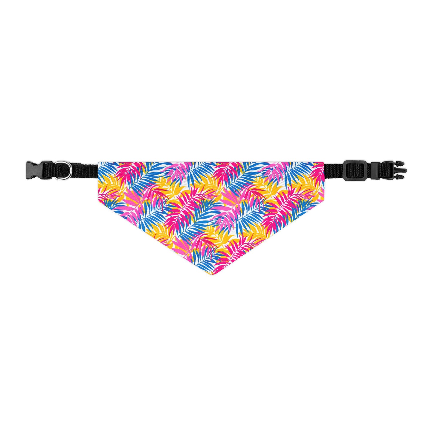 Colorful Leaf Print for Summer Bandana Collar